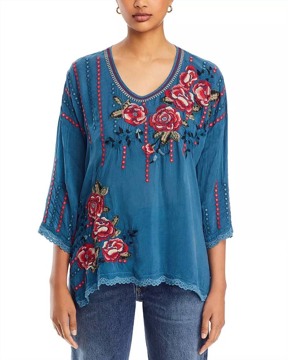NEW JOHNNY WAS giovanna blouse in blue